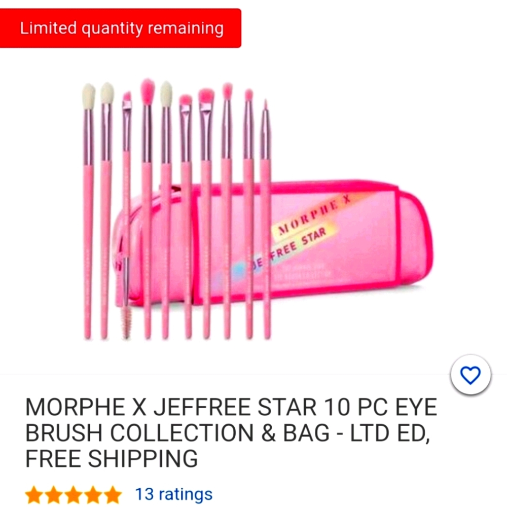 Morphe X Jeffree Star discontinued brush set D4